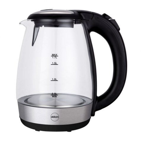 ELDOM CZAJNIK SZKLANY LIMEA, 2200 W, POJ. 1,7 L, P (WYPRZEDAŻ)