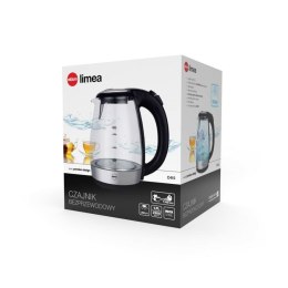ELDOM CZAJNIK SZKLANY LIMEA, 2200 W, POJ. 1,7 L, P (WYPRZEDAŻ)