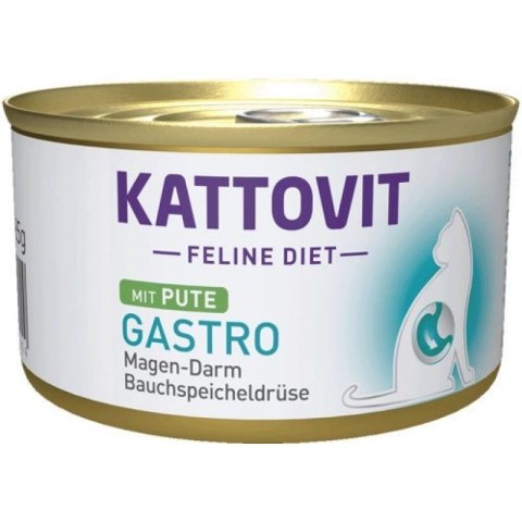 KATTOVIT GASTRO Indyk puszka 85g dla kota KATTOVIT GASTRO Indyk puszka 85g dla kota