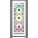 Korsarz | Inteligentna obudowa komputera ATX | 5000X RGB | Szyba boczna | Biały | Wieża środkowa | Zasilacz w zestawie Nie | For