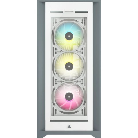 Korsarz | Inteligentna obudowa komputera ATX | 5000X RGB | Szyba boczna | Biały | Wieża środkowa | Zasilacz w zestawie Nie | For