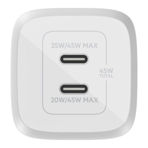 BELKIN 45W DUAL USB-C GAN/LADEGERAET MIT POWER DELIVER BELKIN 45W DUAL USB-C GAN/LADEGERAET MIT POWER DELIVER