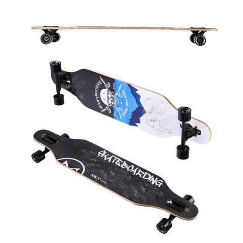 Longboard NILS EXTREME Skull Wood Skate Longboard NILS EXTREME Skull Wood Skate