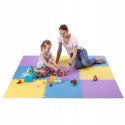 Mata puzzle Multipack One Fitness MP10 żółto-niebiesko-fioletowe 9 elementów 10 mm