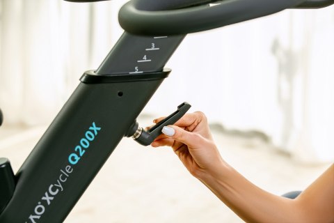Rower spinningowy, stacjonarny, magnetyczny OVICX Q200X z ekranem dotykowym 15,6" TFT, WIFI bluetooth&app (WYPRZEDAŻ)