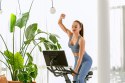 Rower spinningowy, stacjonarny, magnetyczny OVICX Q200X z ekranem dotykowym 15,6" TFT, WIFI bluetooth&app (WYPRZEDAŻ)