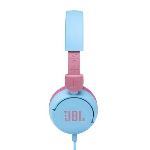 Słuchawki JBL JR310BLU (niebieskie, przewodowe, nauszne, dla dzieci) Słuchawki JBL JR310BLU (niebieskie, przewodowe, nauszne, dla dzieci)