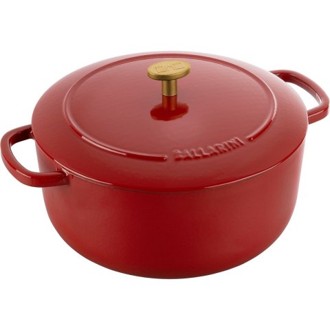 Garnek żeliwny okrągły Ballarini Bellamonte - 4 ltr, Czerwony Garnek żeliwny okrągły Ballarini Bellamonte - 4 ltr, Czerwony