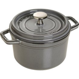 Garnek żeliwny okrągły Staub - 1.2 ltr, Grafitowy