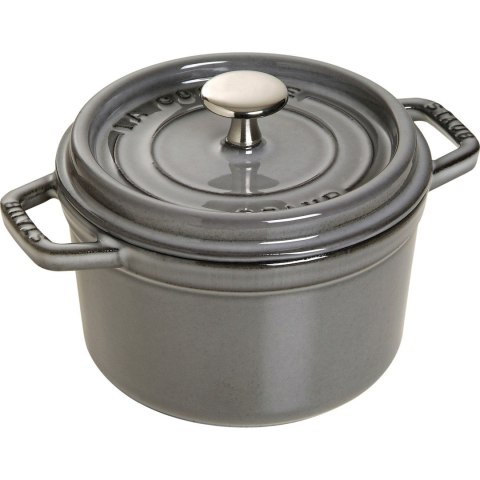 Garnek żeliwny okrągły Staub - 1.2 ltr, Grafitowy Garnek żeliwny okrągły Staub - 1.2 ltr, Grafitowy