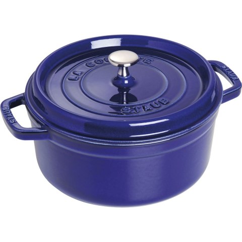 Garnek żeliwny okrągły Staub - 3.8 ltr, Niebieski Garnek żeliwny okrągły Staub - 3.8 ltr, Niebieski