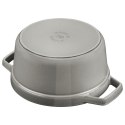 Garnek żeliwny okrągły Staub - 5.2 ltr, Grafitowy