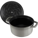 Garnek żeliwny okrągły Staub - 5.2 ltr, Grafitowy