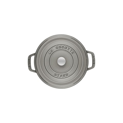 Garnek żeliwny okrągły Staub - 5.2 ltr, Grafitowy Garnek żeliwny okrągły Staub - 5.2 ltr, Grafitowy