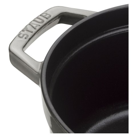 Garnek żeliwny okrągły Staub - 5.2 ltr, Grafitowy Garnek żeliwny okrągły Staub - 5.2 ltr, Grafitowy