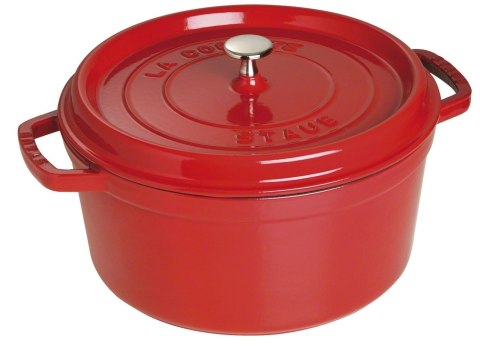 Garnek żeliwny okrągły Staub - 6.7 ltr, Czerwony Garnek żeliwny okrągły Staub - 6.7 ltr, Czerwony