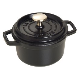 Garnek żeliwny okrągły Staub - Czarny, 800 ml