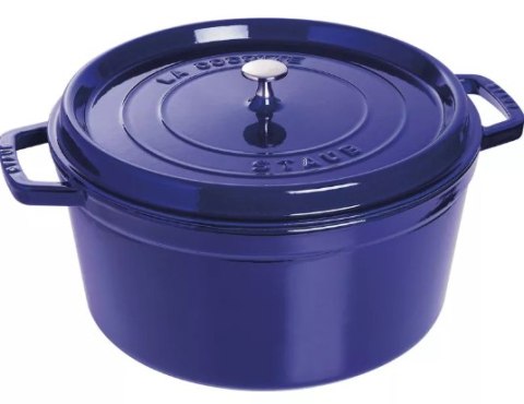 Garnek żeliwny okrągły Staub - Niebieski, 8.35 ltr Garnek żeliwny okrągły Staub - Niebieski, 8.35 ltr