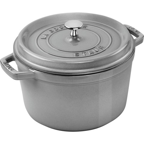 Garnek żeliwny okrągły wysoki Staub - 4.8 ltr, Grafitowy Garnek żeliwny okrągły wysoki Staub - 4.8 ltr, Grafitowy
