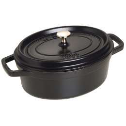 Garnek żeliwny owalny Staub - 3.2 ltr, Czarny
