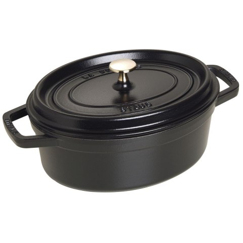 Garnek żeliwny owalny Staub - 3.2 ltr, Czarny Garnek żeliwny owalny Staub - 3.2 ltr, Czarny