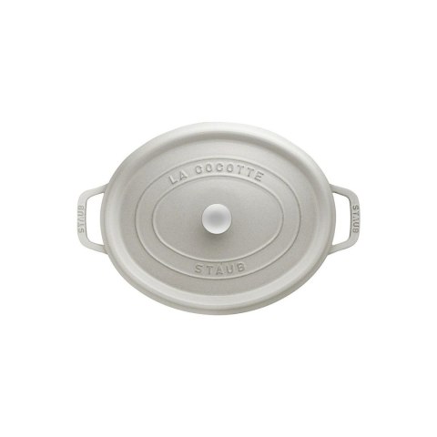 Garnek żeliwny owalny Staub - 5.5 ltr, Biała trufla Garnek żeliwny owalny Staub - 5.5 ltr, Biała trufla