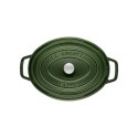 Garnek żeliwny owalny Staub - 6.7 ltr, Zielony