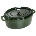 Garnek żeliwny owalny Staub - 6.7 ltr, Zielony