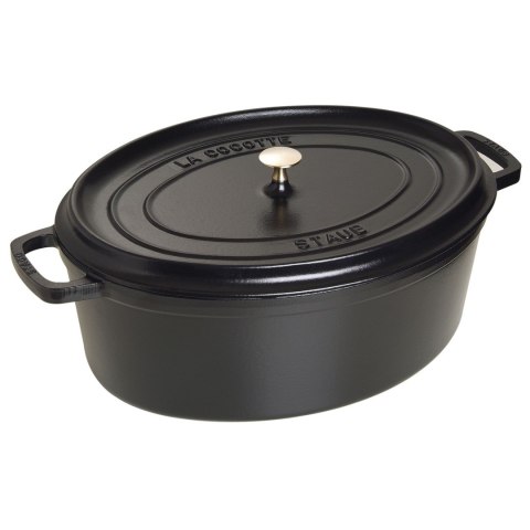 Garnek żeliwny owalny Staub - Czarny, 12 ltr Garnek żeliwny owalny Staub - Czarny, 12 ltr