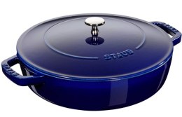 Głęboka patelnia do duszenia z pokrywką Staub - 28 cm, Niebieski