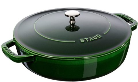 Głęboka patelnia do duszenia z pokrywką Staub - 28 cm, Zielony Głęboka patelnia do duszenia z pokrywką Staub - 28 cm, Zielony