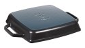 Kwadratowa patelnia żeliwna grillowa Staub z dwoma uchwytami - 28 cm, Czarny