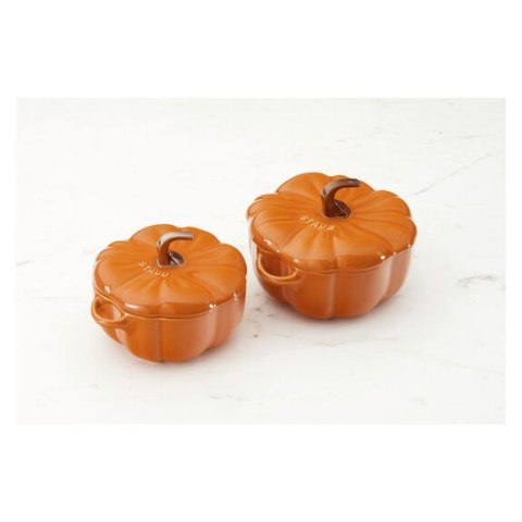 Mini Cocotte okrągły dynia Staub - 500 ml, Pomarańczowy Mini Cocotte okrągły dynia Staub - 500 ml, Pomarańczowy