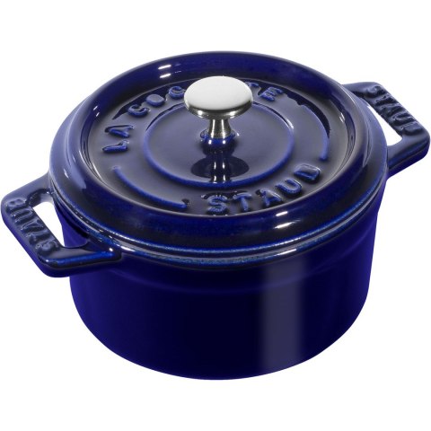 Mini garnek żeliwny okrągły Staub - 250 ml, Niebieski Mini garnek żeliwny okrągły Staub - 250 ml, Niebieski