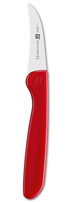 Nóż do obierania warzyw Zwilling Twin Grip - Czerwony, 5 cm