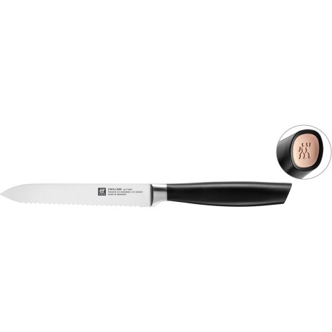Nóż uniwersalny z ząbkami Zwilling All * Star - 13 cm, Różowe złoto Nóż uniwersalny z ząbkami Zwilling All * Star - 13 cm, Różowe złoto