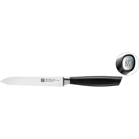 Nóż uniwersalny z ząbkami Zwilling All * Star - 13 cm, Srebrny Nóż uniwersalny z ząbkami Zwilling All * Star - 13 cm, Srebrny