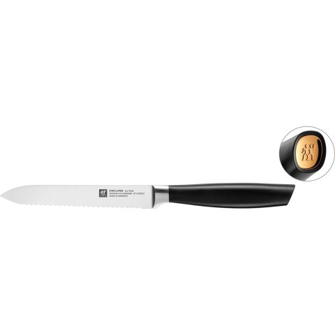 Nóż uniwersalny z ząbkami Zwilling All * Star - 13 cm, Złoty Nóż uniwersalny z ząbkami Zwilling All * Star - 13 cm, Złoty