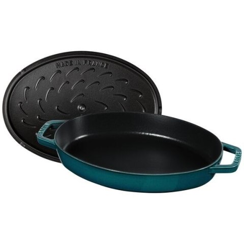 Owalna żeliwna brytfanna do ryb Staub - 2.8 ltr, Morski Owalna żeliwna brytfanna do ryb Staub - 2.8 ltr, Morski