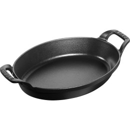 Owalne naczynie do pieczenia i zapiekania Staub - 1 ltr, Czarny
