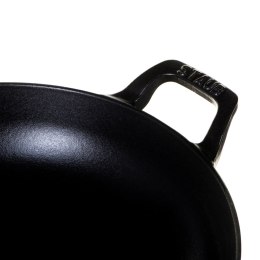 Patelnia żeliwna z drewnianym uchwytem Staub - 28 cm