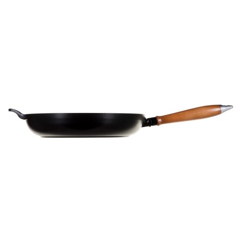 Patelnia żeliwna z drewnianym uchwytem Staub - 28 cm Patelnia żeliwna z drewnianym uchwytem Staub - 28 cm