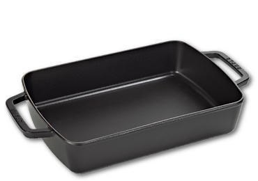 Prostokątna forma do zapiekania Staub - Czarny Prostokątna forma do zapiekania Staub - Czarny