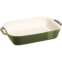 Prostokątny półmisek ceramiczny Staub - 2.4 ltr, Zielony