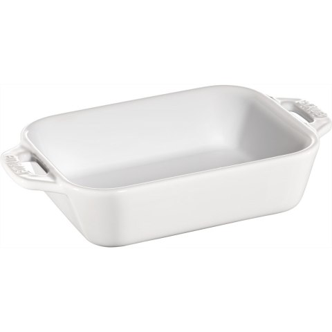 Prostokątny półmisek ceramiczny Staub - 400 ml, Biały