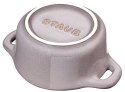 Staub Mini Cocotte Okrągły, 4 szt. - 200 ml, Antyczny szary