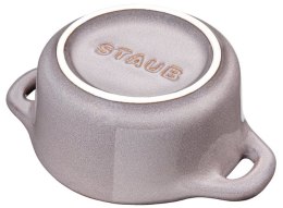 Staub Mini Cocotte Okrągły, 4 szt. - 200 ml, Antyczny szary