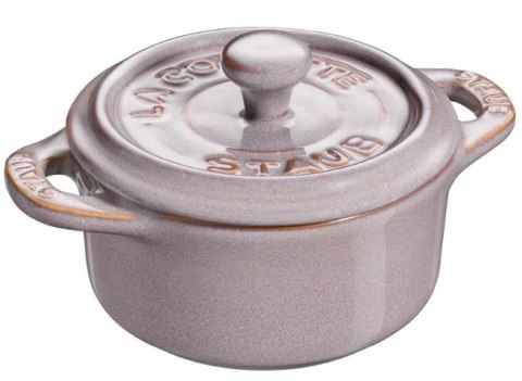 Staub Mini Cocotte Okrągły, 4 szt. - 200 ml, Antyczny szary Staub Mini Cocotte Okrągły, 4 szt. - 200 ml, Antyczny szary