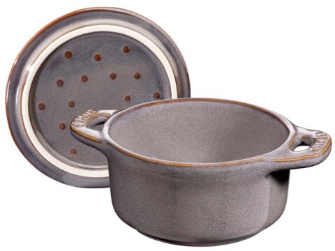 Staub Mini Cocotte Okrągły, 4 szt. - 200 ml, Antyczny szary Staub Mini Cocotte Okrągły, 4 szt. - 200 ml, Antyczny szary