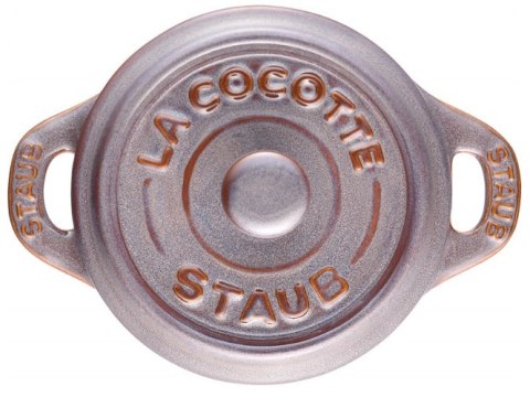 Staub Mini Cocotte Okrągły, 4 szt. - 200 ml, Antyczny szary Staub Mini Cocotte Okrągły, 4 szt. - 200 ml, Antyczny szary